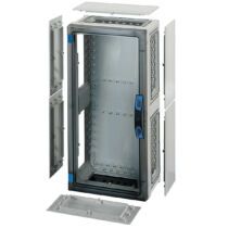 Hensel FP 0341 átlátszó ajtóval, 6 db szekrényösszekötővel, kézi működtetésű ajtózárral, zárólap készlettel