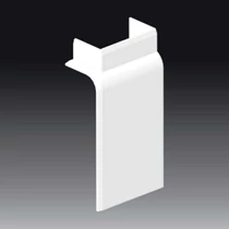 Kopos sík idom padlószegélycsatornához, 80x25mm-es, műanyag, fehér, 8823/13 L HB
