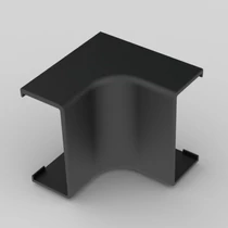 Kopos belső sarok 40x20mm színes kábelcsatornához, fekete színű, UV-stabil, 8635 FB