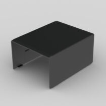 Kopos illesztéstakaró 60x40mm színes kábelcsatornához, fekete színű, UV-stabil, 8652 FB