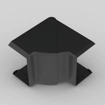 Kopos belső sarok 60x40mm színes kábelcsatornához, fekete színű, UV-stabil, 8655 FB
