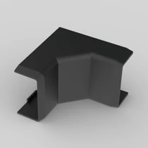 Kopos belső sarok 20x10mm színes kábelcsatornához, fekete színű, UV-stabil, 8925 FB