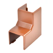 Kopos belső sarok 20x20mm-es színes kábelcsatornához, fa imitáció sötét tölgy, 8625 I2