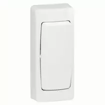 Legrand Oteo falon kívüli keskeny egypólusú kapcsoló kerettel fehér, 86084