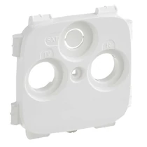 Legrand Valena Allure TV-RD-SAT aljzat burkolat (30 mm), Fehér, 754805