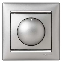 Legrand Valena forgatógombos fényerőszabályzó 40-400W (izzó- és halogén), alumínium, 770261