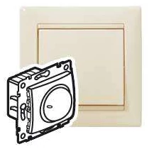 Legrand Valena forgatógombos fényerőszabályzó 40-400W (izzó- és halogén), elefántcsont, 774161