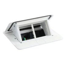 Legrand Pop-up padlódoboz, felnyíló, süllyesztett, 4 modul, fehér, üres, 654001