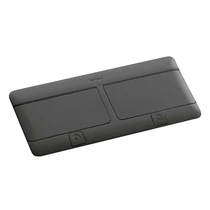 Legrand Pop-up padlódoboz, felnyíló, süllyesztett, 8 (2×4) modul, fekete, üres, 654005