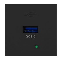 Beépíthető USBQ dugalj, NOEN, fekete, OR-GM-9010 elosztóhoz