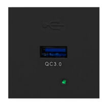 Beépíthető USBQ dugalj, NOEN, fekete, OR-GM-9010 elosztóhoz