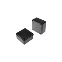 Pawbol falon kívüli kötődoboz sima oldalfalú fekete 100x100x50mm IP65 UV-álló, Pawbol S-BOX_116C