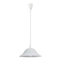 Rábalux 3904 Alabastro függeszték, D42cm, fehér rolly