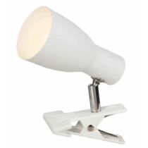 Rábalux 6026 Ebony, 1-es fehér csíptetős szpot lámpa fém burával