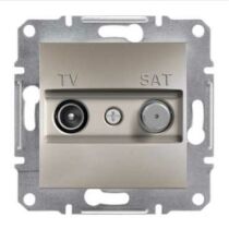 Schneider ASFORA TV/SAT aljzat, végzáró, 1 dB, bronz, EPH3400169