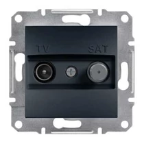 Schneider ASFORA TV/SAT aljzat, végzáró, 1 dB, antracit, EPH3400171
