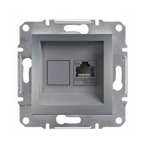 Schneider ASFORA 1xRJ45 Cat6 UTP aljzat, acél, EPH4700162