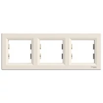 Schneider ASFORA Hármas keret, vízszintes, bézs, EPH5800323