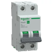 Schneider EASY9 PRO Kismegszakító, 2P 6KA B6A, EZ9F27206