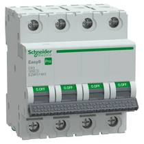 Schneider EASY9 PRO Kismegszakító, 4P 6KA C63A, EZ9F57463