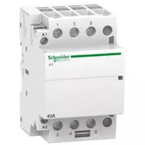 Schneider A9 iCT40A moduláris kontaktor, 50Hz, 3NO, 220-240VAC , A9C20843