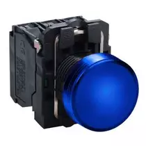 Schneider LED-es jelzőlámpa, kék, 24V, XB5AVB6