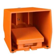 Schneider Biztonsági lábkapcsoló, fém, narancs, 1NC+1NO, 1 fokozatos reteszelés, XPER410