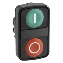 Schneider Nyomógomb 22mm kettős nyomógomb fej síkban levő, ZB5AA7341