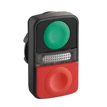 Schneider Kettősfejű nyomógomb, műanyag, ZB5AL7340