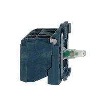 Schneider LED-es világító nyomógomb aljzat, fehér,  110-120V AC 1NO+1NC, ZB5AW0G15