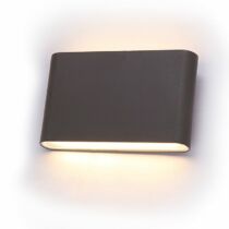 DeLux Kata flat kültéri falra szerelhető lámpatest, fekete, LED 2x3W, 4000K, IP54, DEL1552