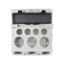 TP Üres ipari doboz 300x340mm, 4x(2P+F)+3x(83x90)+3x(75x75) szerelevényekhez előkészített 1x14 modul IP44,  3620-000-0000