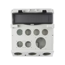 TP Üres ipari doboz 300x340mm, 6x(2P+F)+1x(83x90)+3x(75x75) szerelevényekhez előkészített 1x14 modul IP44, 3630-000-0000