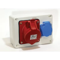 Jangar ipari doboz szerelt, vezeték nélkül, 170x125x75mm 1x(4P32A)+1X(2P+F) IP44, JG-2-1220-1432