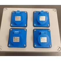 Jangar ipari doboz szerelt, vezeték nélkül,312x242x125mm 4x(3P16A) IP44, JG-4-4230