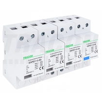 Tracon túlfeszültség levezető, T1+T2 AC típusú, egybeépített, ESPD1+2-50-4P