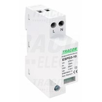 Tracon túlfeszültség levezető, T3 AC típusú, egybeépített, ESPD3-10-2P