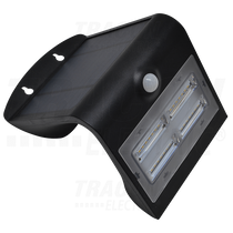 Tracon Napelemes LED fali világítótest mozgásérzékelővel, fekete, LSLBB3W