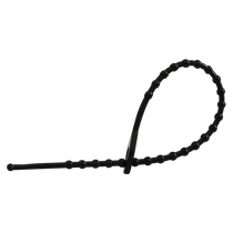 Tracon Gyöngyös nyitható kábelkötegelő, fekete, 120F-GY