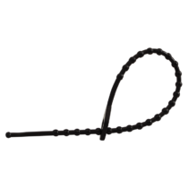 Tracon Gyöngyös nyitható kábelkötegelő, fekete, 120F-GY