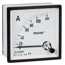 Tracon táblaműszer Közvetlen váltakozó áramú árammérő 72×72mm, 10A AC, ACAM72-10