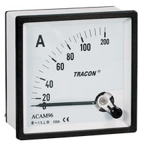 Tracon táblaműszer Közvetlen váltakozó áramú árammérő 72×72mm, 10A AC, ACAM72-10