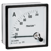 Tracon táblaműszer Közvetlen váltakozó áramú árammérő 72×72mm, 75A AC, ACAM72-75