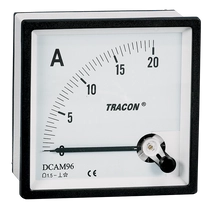 Tracon táblaműszer Közvetlen egyenáramú árammérő 72×72mm, 5A DC, DCAM72-5
