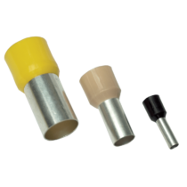 Tracon Szigetelt (PA6.6) érvéghüvely, ónozott elektrolitréz, sárga, E080