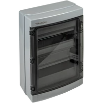 Tracon falon kívüli kiselosztó IP65, 2×12 modul, EDFKIP65N122