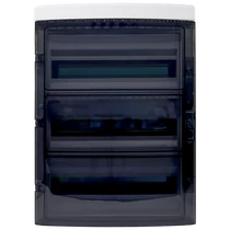 Tracon falon kívüli kiselosztó IP65, 3×18 modul, EDFKIP65N183