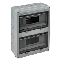 Tracon falon kívüli kiselosztó IP65, 2×12 modul, EDFKIP65U122
