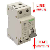 Tracon kombinált fi relé AC 1P+N B10A 30mA, EVOK2B1003