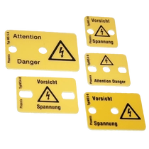 Tracon Figyelmeztető tábla sorkapocshoz, 8 raszteres, 5 modul, FT8-5